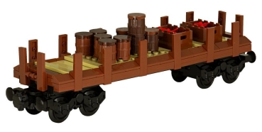 BlueBrixx Classical Western Train Freight wagon 237 parts 102896