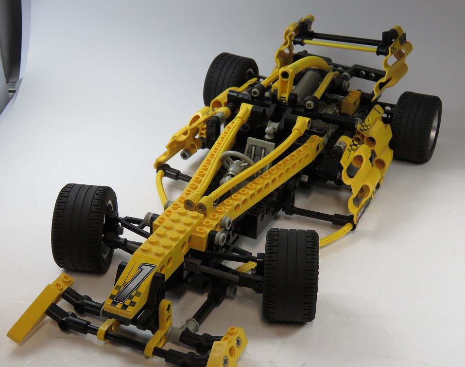Lego Technic Vehicle Formel 1 Racer Racing Car Yellow Speedster