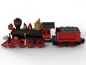Preview: BlueBrixx Classical Western Train locomotive with tender 459 parts 102891