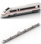 Preview: BlueBrixx Express Train white red 2518 parts 103738