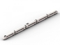Preview: BlueBrixx Express Train white red 2518 parts 103738