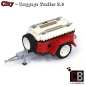 Preview: Custom Luggage trailer 2.0 T1 10220 red made of LEGO® bricks