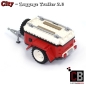 Preview: Custom Luggage trailer 2.0 T1 10220 red made of LEGO® bricks