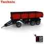 Preview: Custom Arocs trailer with tipping function instruction red