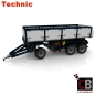 Preview: Custom Arocs trailer with tipping function instruction white