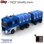 Preview: Custom THW Modell Bauanleitung LKW Lang mit Plane