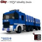 Preview: Custom THW Modell Bauanleitung LKW Lang mit Plane