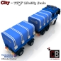 Preview: Custom THW Modell Bauanleitung LKW Lang mit Plane