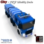Preview: Custom THW Modell Bauanleitung LKW Lang mit Plane
