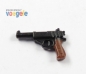 Preview: Custom Minifig.cat Walther P38 black brown for LEGO figures