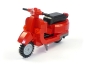 Preview: CUSTOM model Vespa scooter with a trailer in red