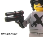 Preview: Brickarms Longslide Gun waffe in schwarz für LEGO Figuren