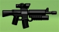 Preview: Brickarms M16-AGL Gun black for LEGO figures