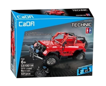 CaRA R/C Technic red Truck 2 in 1 2.4 G 531 parts