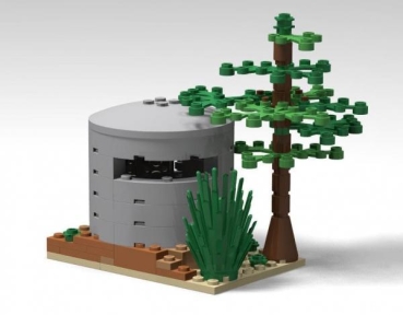 BlueBrixx One-man bunker 74 parts