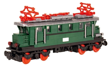 BlueBrixx Eisenbahn Lok E44 aus 467 Teilen ohne Motor grün