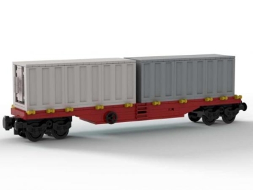 BlueBrixx Train Container Car 329 parts