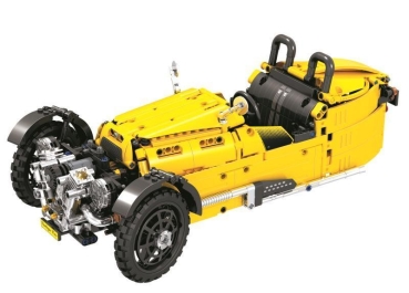 Winner Bricks Vintage Car in yellow 838 parts