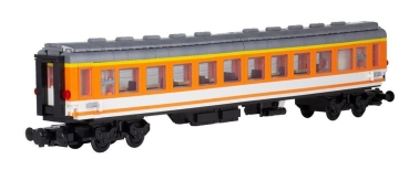 BlueBrixx Pop-Wagen weiß orange aus 754 Teilen 102634