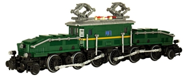 BlueBrixx Legendary locomotive: Krokodil in green 1009 parts 102872
