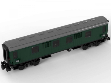 BlueBrixx Train Parcel trolley dark green 672 parts 102956