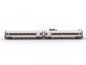 BlueBrixx Express Train white red 2518 parts 103738