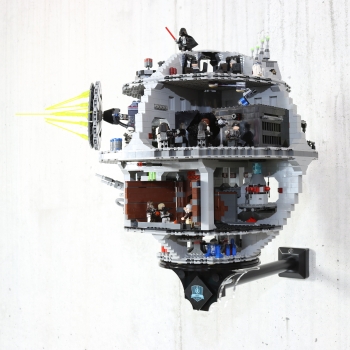 DeathStarHolder the wall mount for your LEGO Death Star Star Wars Set 10188 and 75159 03001