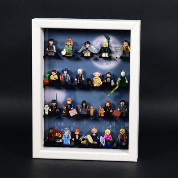 FiguCase® Click System Display case for LEGO® series Harry Potter (71022) with 22 figure holders white