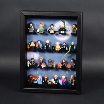 FiguCase® Click System Display case for LEGO® series Harry Potter (71022) with 22 figure holders black