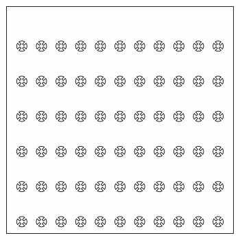 66er Inlay depositor for IKEA SANNAHED frame 35 x 35 designed for LEGO® minifigures slot for 66 Figures 02016