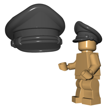 BrickWarriors Offizier Mütze für LEGO Figuren
