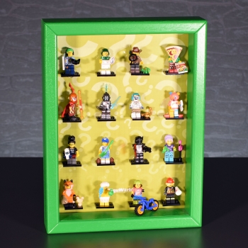FiguCrate Click System Display case for LEGO® series 16 figures 71025 green