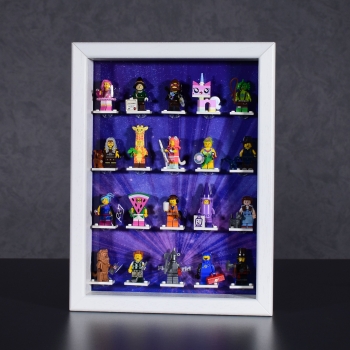 FiguCrate Click System Display case for LEGO® series Movie 2 figures 71023 white