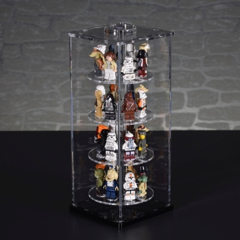 SingleTower Vitrine für 32 eure LEGO® Figuren egal ob Star Wars oder Ninjago