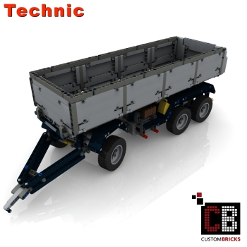 Custom Arocs trailer with tipping function instruction