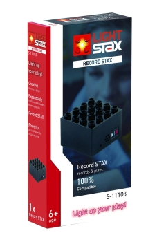 Light Stax S-11103 Record Stax 4 x 4 Stax with more than 60 seconds recording and playback options black