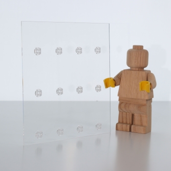 12er Inlay für IKEA SANNAHED Rahmen 25 x 25 designed für LEGO® minifiguren Platz für 12 Figuren 02018