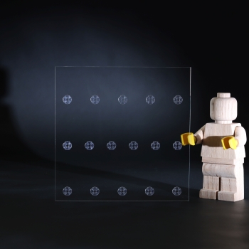 RiddaInlay for IKEA SANNAHED frame 25 x 25 Showcase for LEGO® series Space for 16 figures