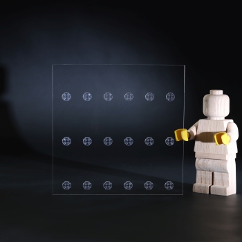 RiddaInlay for IKEA SANNAHED frame 25 x 25 Showcase for LEGO® series Space for 18 figures