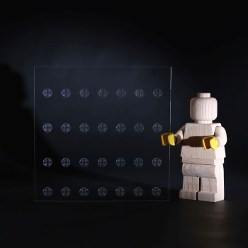 RiddaInlay for IKEA SANNAHED frame 25 x 25 Showcase for LEGO® series Space for 28 figures