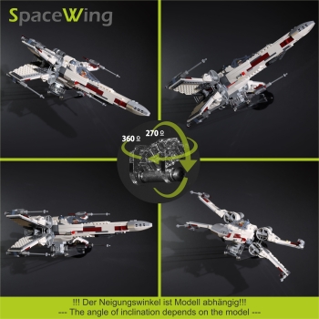 SpaceWing® W2 made of plexiglass for your LEGO models Depth: 20.0 cm