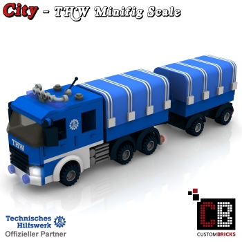 Custom THW Model instruction - Truck long with trailer