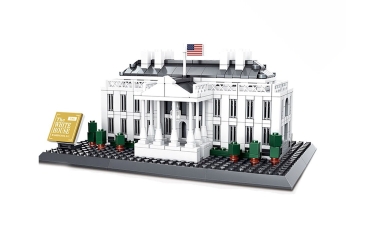 Wange White house in Washington 27 cm long, 18 cm wide and 15 cm high