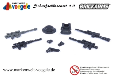 BrickArms Custom Sniper Set 9 weapons and accessories for LEGO ® figures 1.0