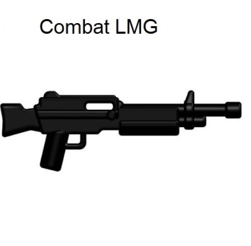 Brickarms LMG Gun black for LEGO figures