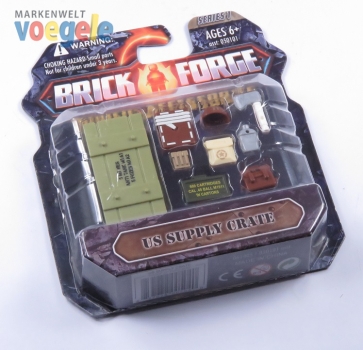 Custom BrickForge Set US Supply Crate for LEGO ® figures