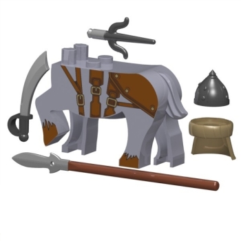 Custom Brick Forge Zubehör Set Zentaur gray für z.B. LEGO ® Figuren