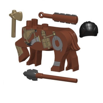 Custom BrickForge Accessories Set Centaur brown for LEGO ® figures