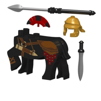 Custom Brick Forge Zubehör Set Zentaur black für z.B. LEGO ® Figuren