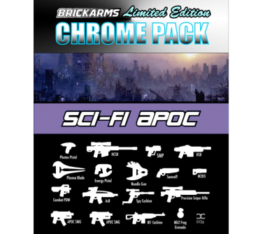 BrickArms Chrome Pack Sci-Fi-Apoc Weapons Pack